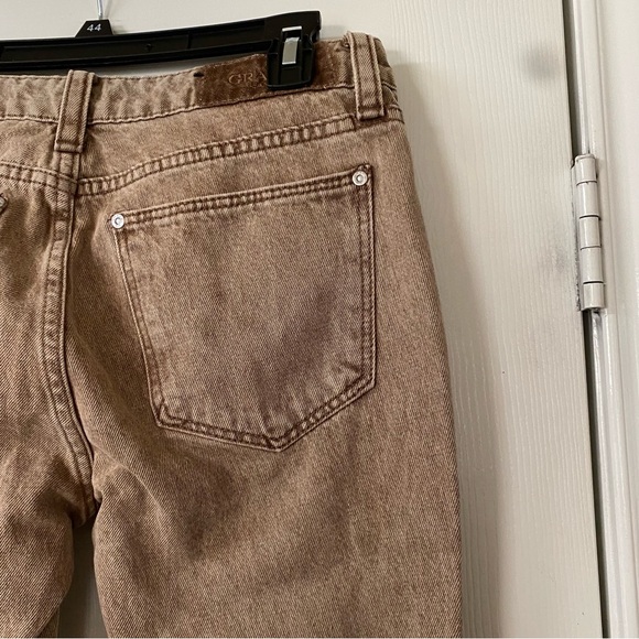 Grace in LA Tan Brown Floral Embroidered Flare Jeans Size 27” - Picture 8 of 15